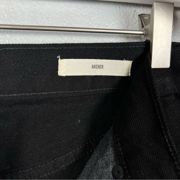 NWT NIli Lotan Black Archer High Rise Straight Leg Jeans Size 27 - Picture 6 of 11